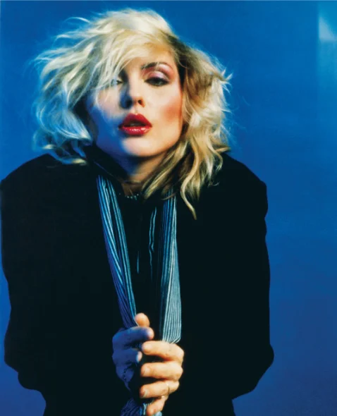 Debbie Harry, Studio portrait, New York · late 1970s. Photograph by Mick Rock.